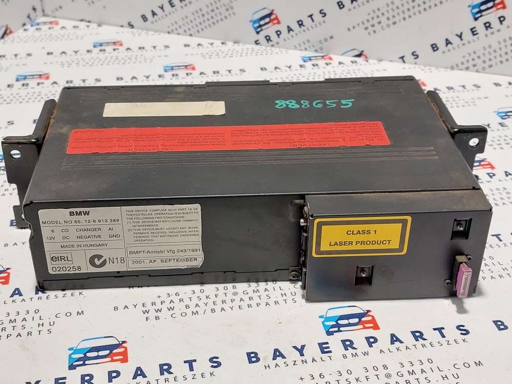 BMW E46 E39 X5 E52 E85 stb. gyári CD tár 2. kép