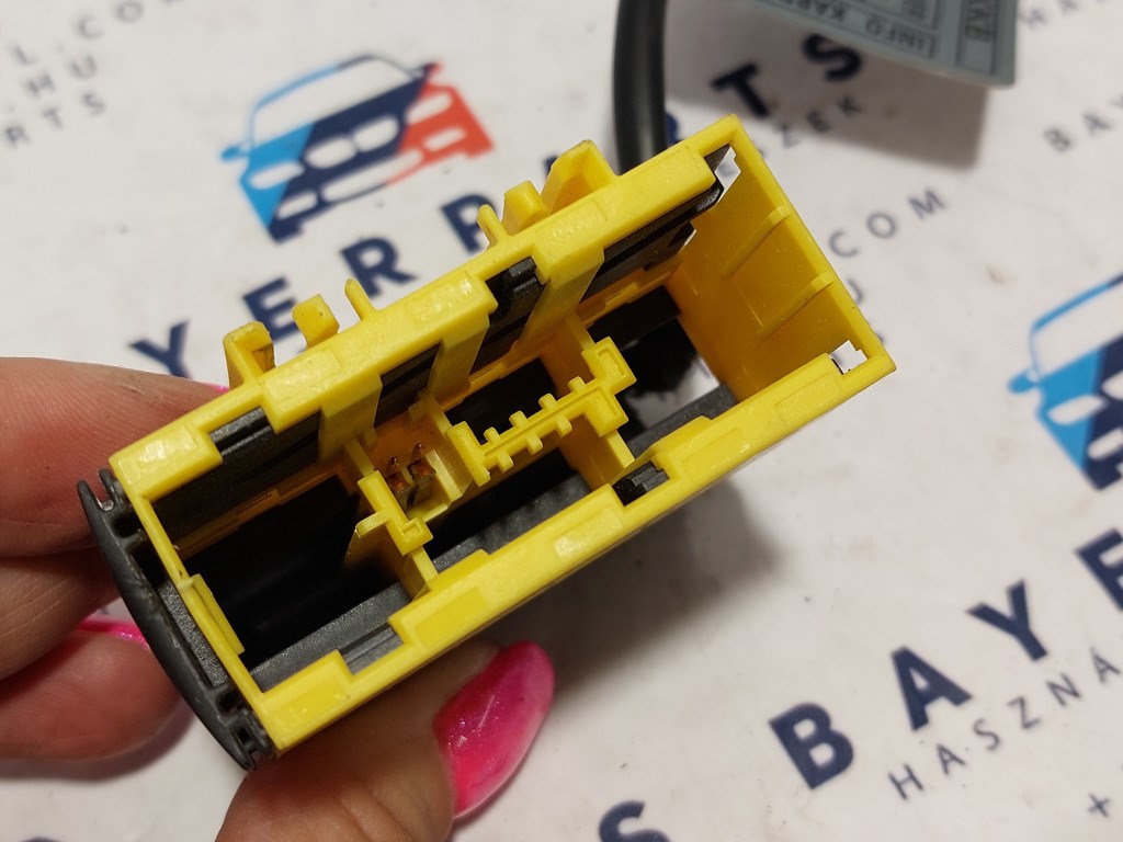 BMW E46 E63 E64 bal jobb elsõ övfeszítõ patron övcsat öv ülés csat kábel csatlakozó 4. kép