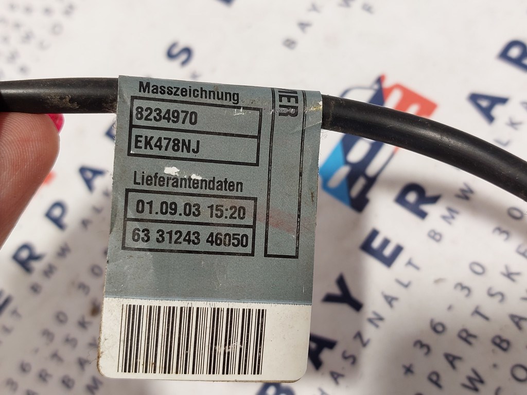 BMW E46 E63 E64 bal jobb elsõ övfeszítõ patron övcsat öv ülés csat kábel csatlakozó 6. kép