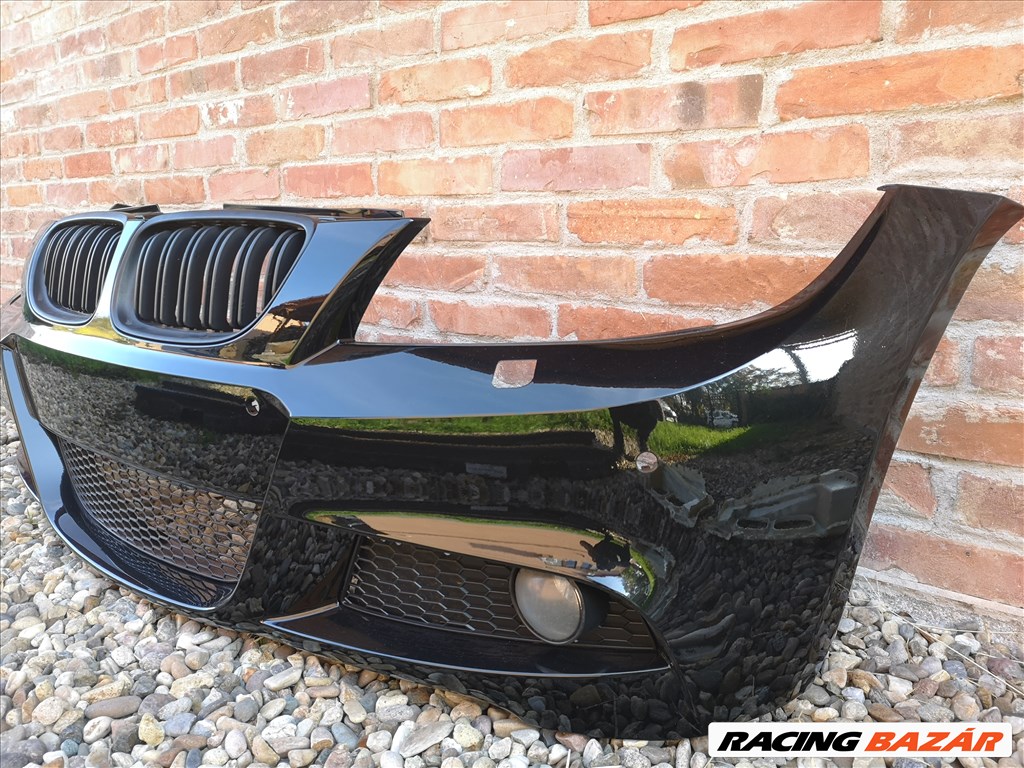BMW E90 E91 M első lökhárító. 475 Blacksapphire 2. kép