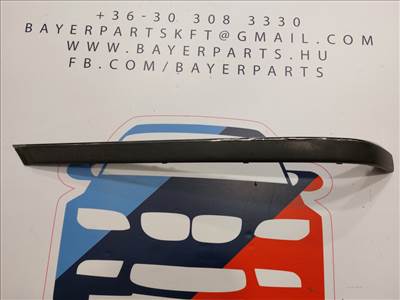 BMW E39 sedan fekete króm csíkos bal hátsó lökhárító díszléc