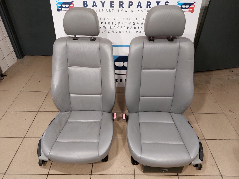 BMW E46 touring szürke bõr ülés belsõ ülésszett bõrbelsõ bõrülés 1. kép