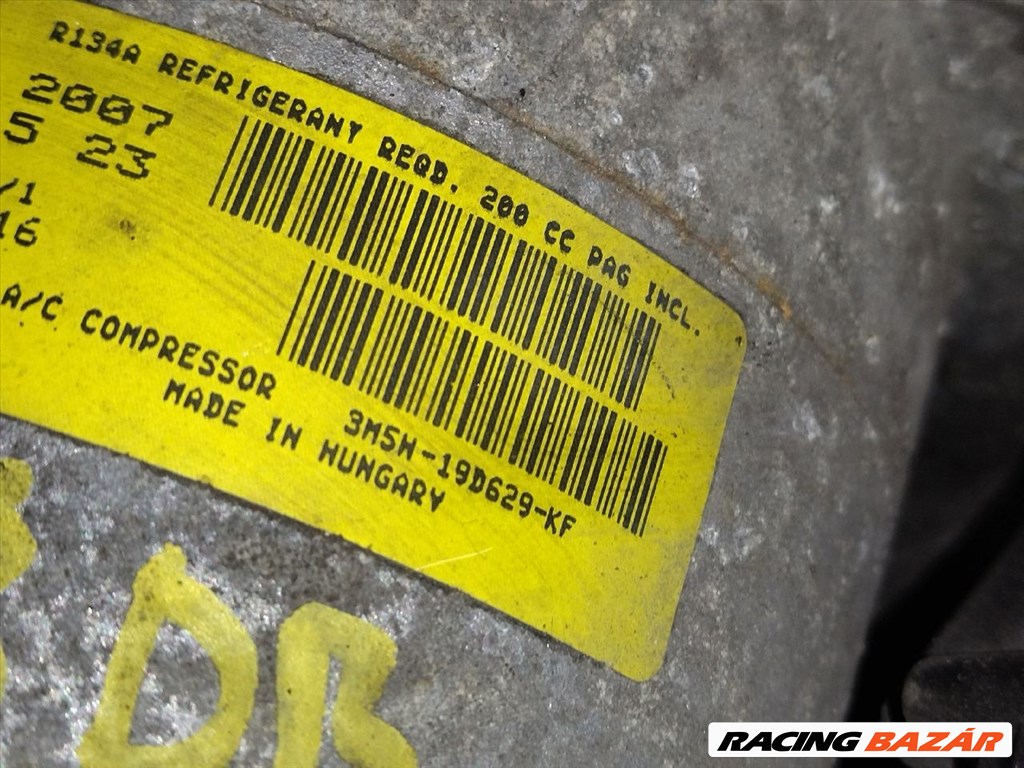Ford Focus C-Max 1.6 TDCi klímakompresszor 3m5h19d629kf 3. kép
