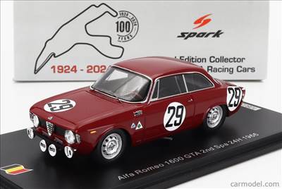 ALFA ROMEO GIULIA GTA 1600 TEAM AUTODELTA SPA N 32 24h SPA 1966 JEAN PIERRE GABAN - PEDRO RED