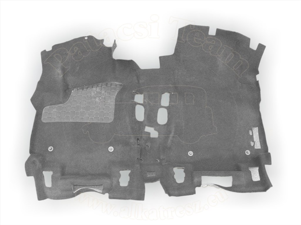 Opel Zafira A 1998-2005 - szőnyeg, utastér padló, első, fekete, kivéve védőszőnyeg rögz./cd-váltó/hátsótérfűtés, ESP-hez, 01-03 1. kép