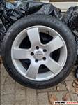 VW csoport 16" használt Enzo alufelni, rajta használt Dunlop 205/55 r16 téli gumi