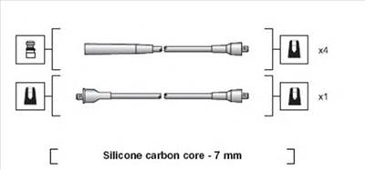 MAGNETI MARELLI 941318111252 - gyújtókábel szett VW