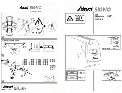 Audi A4 2007-2012 - Tetőcsomagtartó szett alu., zárható (4 ajtós)*