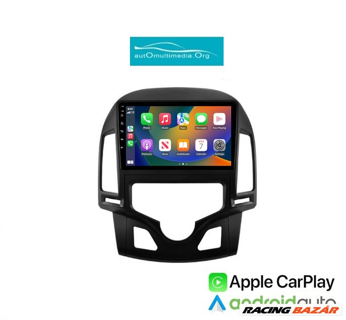 Hyundai I30 2006-2012 CarPlay Multimédia Android GB GPS Rádió Tolatókamerával 2. kép