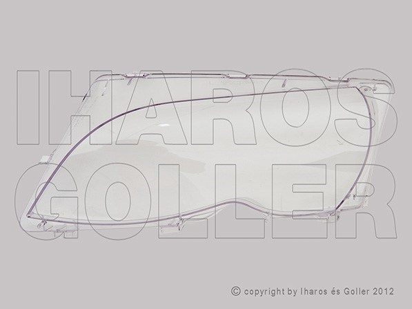 BMW 3 2001-2005 E46 - Fényszóró üveg bal (nem Coupé/Cabrio) TYC * 1. kép