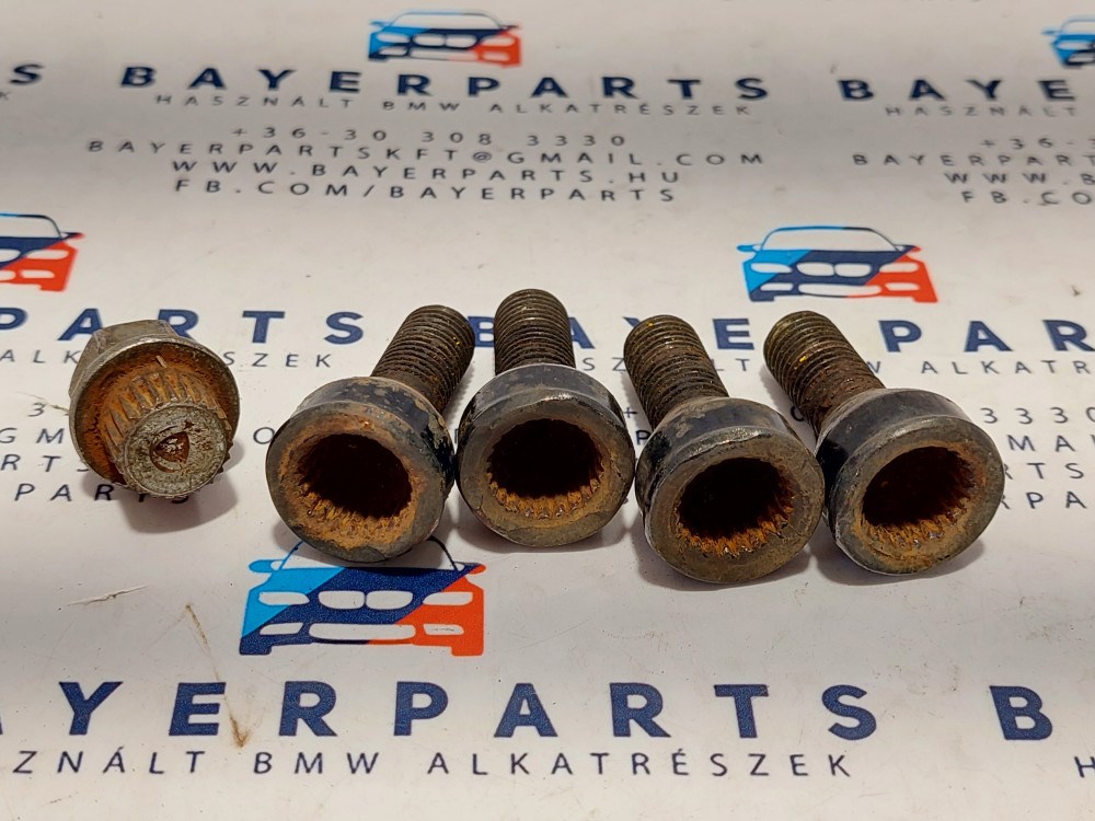 BMW E21 E30 E36 E46 E90 E87 E28 E34 E39 E60 E32 E38 X1 X5 stb. gyári kerékcsavar kerék csavar kerékõr õr /40/ 3. kép