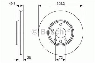 BOSCH 0 986 479 R93 - féktárcsa NISSAN OPEL RENAULT VAUXHALL