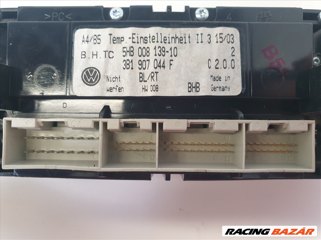 Volkswagen Golf IV 1.6 FSI fűtéskapcsoló 3B1 907 044 F 8. kép
