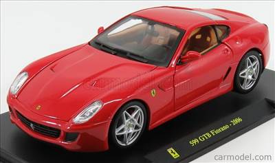 FERRARI 599 GTB FIORANO 2006 - CON VETRINA - WITH SHOWCASE RED