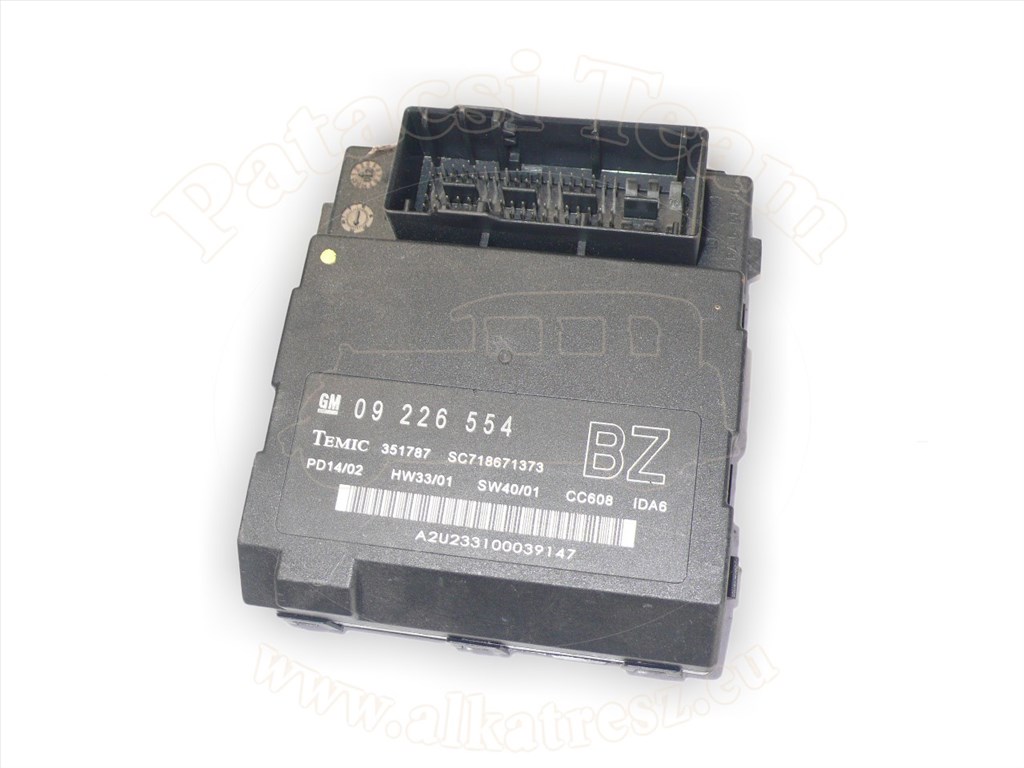 Opel Signum 2005-2007 - vezérlőegység, karosszéria, kivéve riasztó, jelölés: BZ 1. kép