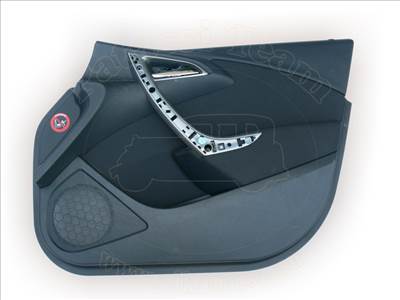 Opel Astra J/2 2012- - kárpit, első ajtó, jobb oldali, szövet betéttel, fekete, 4/5ajtós és caravan, -14