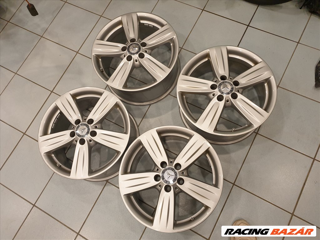  17"  8J 5x112 lyukosztású Mercedes újszerű (gyári felni) alufelni 3. kép