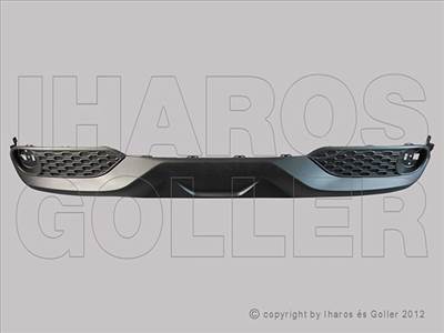 Nissan Juke 2014-2019 - Hátsó lökhárító alsó rész, fekete (NEM ködlámpás)