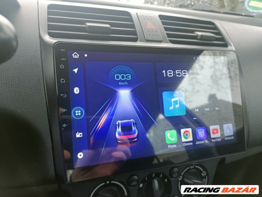 Suzuki Swift Android CarPlay Multimédia, Rádió, GPS, Wifi, Bluetooth, Tolatókamerával 4. kép