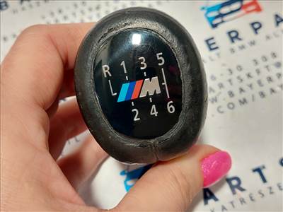 BMW E90 E91 E92 E93 E81 E82 E87 E88 új perforált bőr váltógomb 6 sebességes