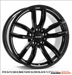 R16 5x112 (66.6) MAK FAHR GLOSS BLACK 7J ET52 új felnik alufelnik 16"   MINI BMW