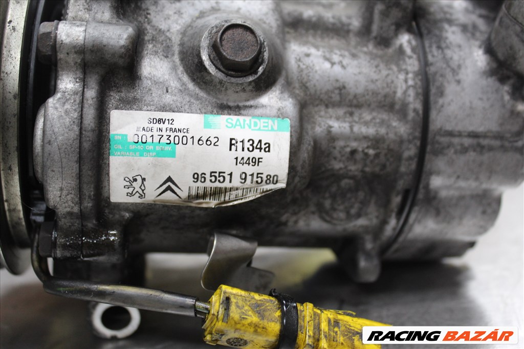 Peugeot 206 1.6 HDI 9HZ 2002- klímakompresszor 9655191580 2. kép