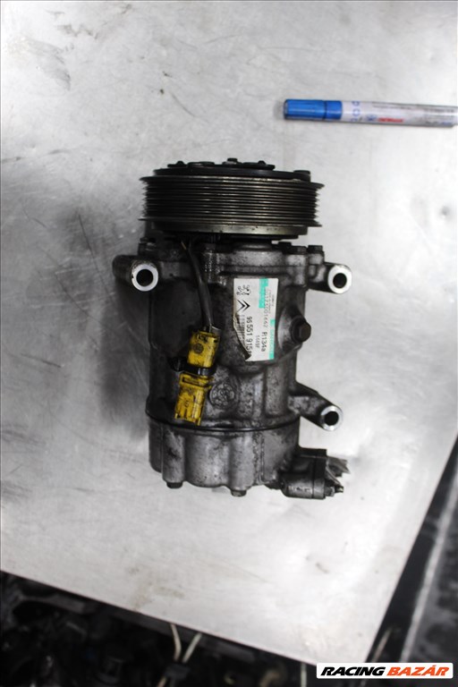 Peugeot 206 1.6 HDI 9HZ 2002- klímakompresszor 9655191580 3. kép
