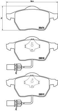 BREMBO P 85 085 - fékbetét AUDI AUDI (FAW) HONGQI SEAT SKODA VW VW (SVW)