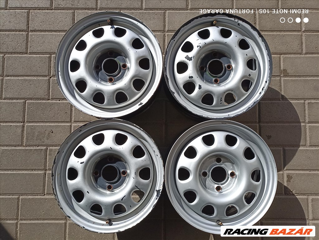 4x100 14" VW Golf III használt lemezfelni garnitúra (007) 1. kép