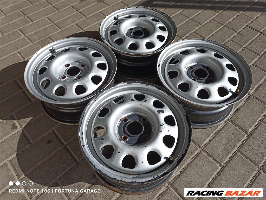 4x100 14" VW Golf III használt lemezfelni garnitúra (007) 2. kép