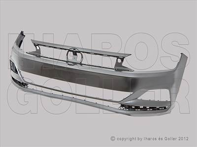 VW Polo 2017-2021 - Első lökhárító alapozott, 6 szenzor jel.