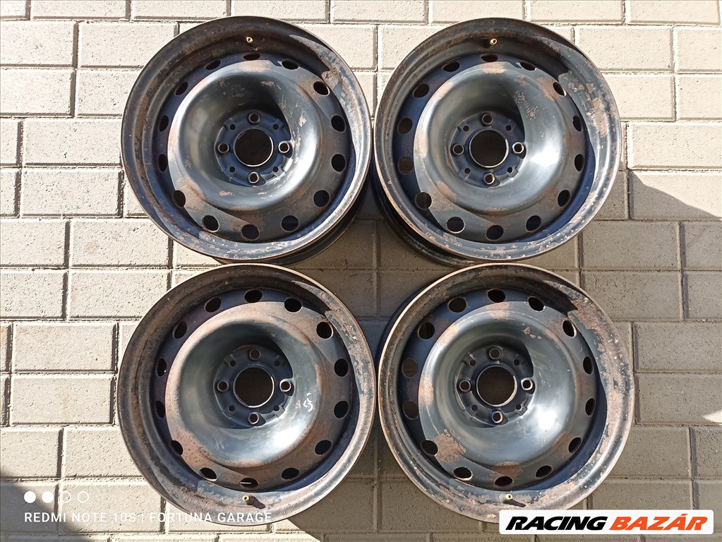 4x108 15" Citroen / Peugeot használt gyári lemezfelni garnitúra (R023) 1. kép