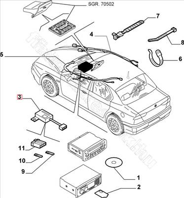 Vezérlőegység FIAT PUNTO II/III - FIAT eredeti 60678516