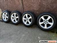  Volkswagen Audi Alufelni 5x112  16" ,et 35, 57,1,rajta 205/60 újszerű Bridgestone téli gumi 8-mm