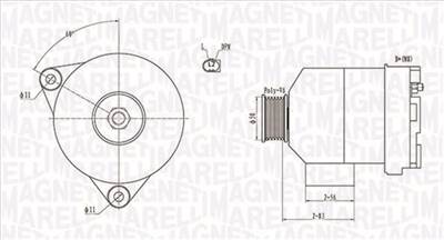 MAGNETI MARELLI 063731872010 - generátor CHRYSLER MERCEDES-BENZ