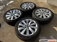 17-es, 5x112-es Volkswagen Alufelni, 205/50 R17-es Continental téli gumival szerelve