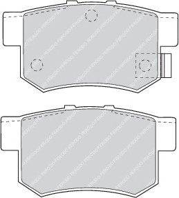 FERODO FDB956 - fékbetét ACURA FIAT HAVAL HONDA MG ROVER SUZUKI