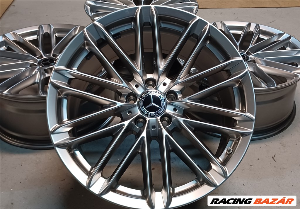 Új/demo Mercedes W223 kétszéles alufelnik 5x112 8,5-10x19 4db 1. kép