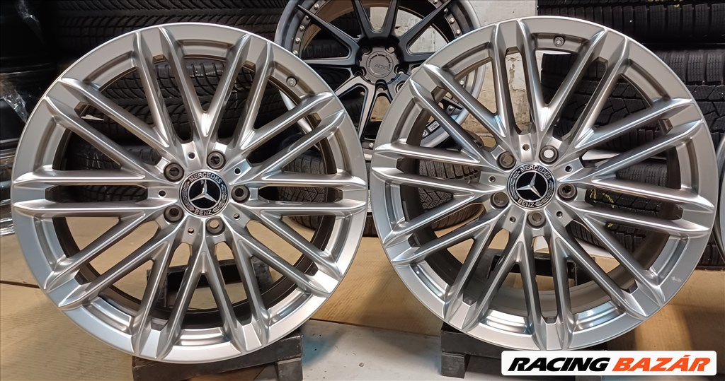 Új/demo Mercedes W223 kétszéles alufelnik 5x112 8,5-10x19 4db 5. kép