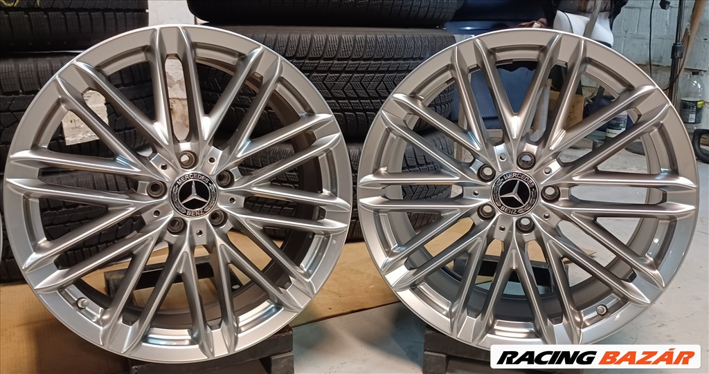 Új/demo Mercedes W223 kétszéles alufelnik 5x112 8,5-10x19 4db 6. kép