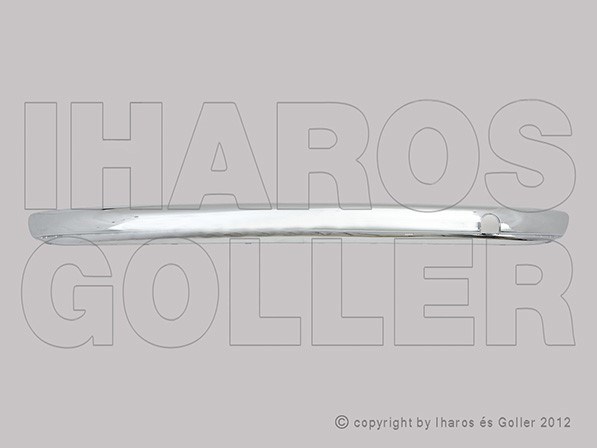 Fiat 500 2007-2016 - Hátsó lökhárító díszléc garn. króm/fekete (2 db) 1. kép