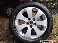  OPEL alufelni garnitúra 17", 5x120 lyukosztású, rajta 225/55 használt Barum téli gumi gumi 