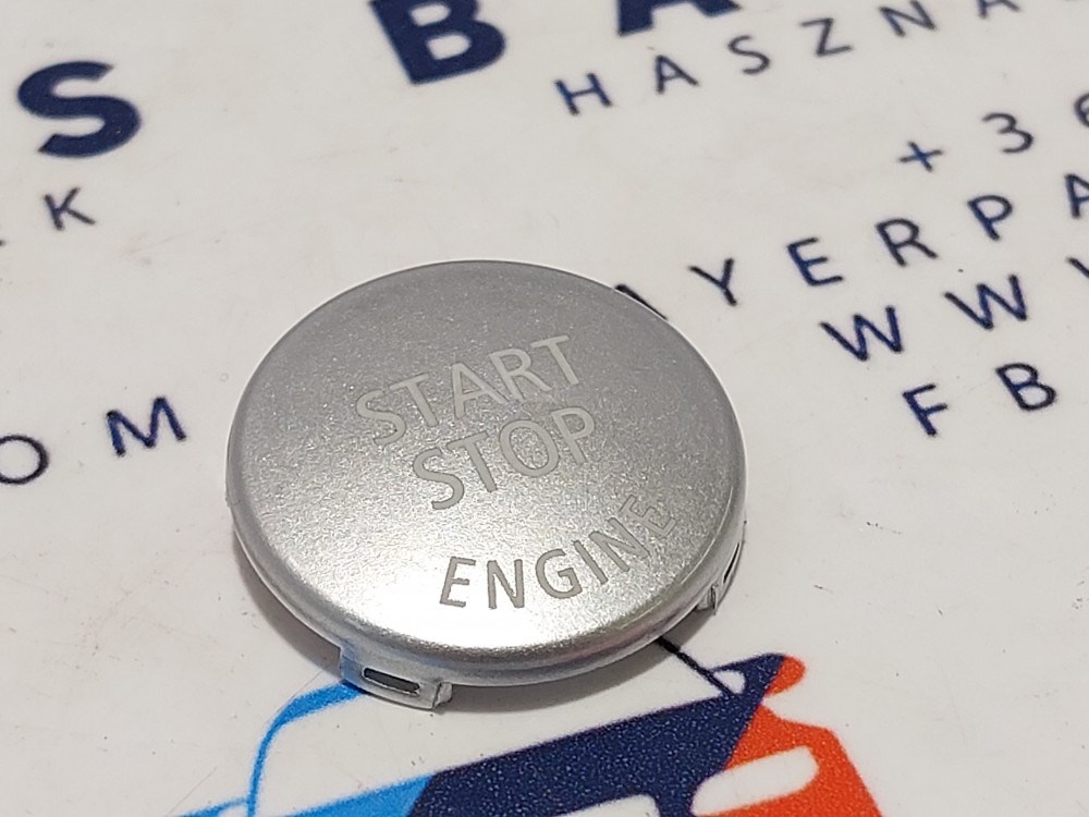 BMW E81 E82 E87 E88 E90 E91 E60 E84 E87 E70 E71 X1 X5 X6 Z4 indító start stop gomb indítógomb ezüst 2. kép