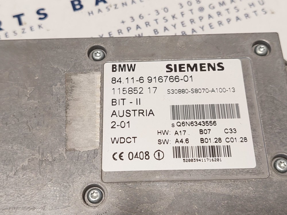 BMW E46 E38 E39 E53 X5 telefon erõsítõ Transmitter-receiver Siemens BIT II modul module elektronika 2. kép