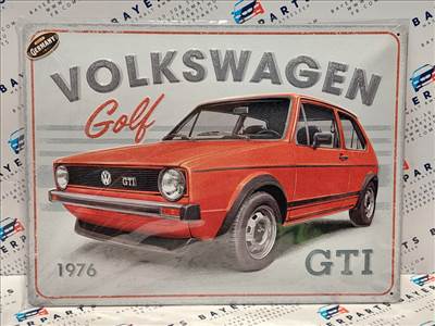 Volkswagen Golf GTI - fémplakát fém tábla v
