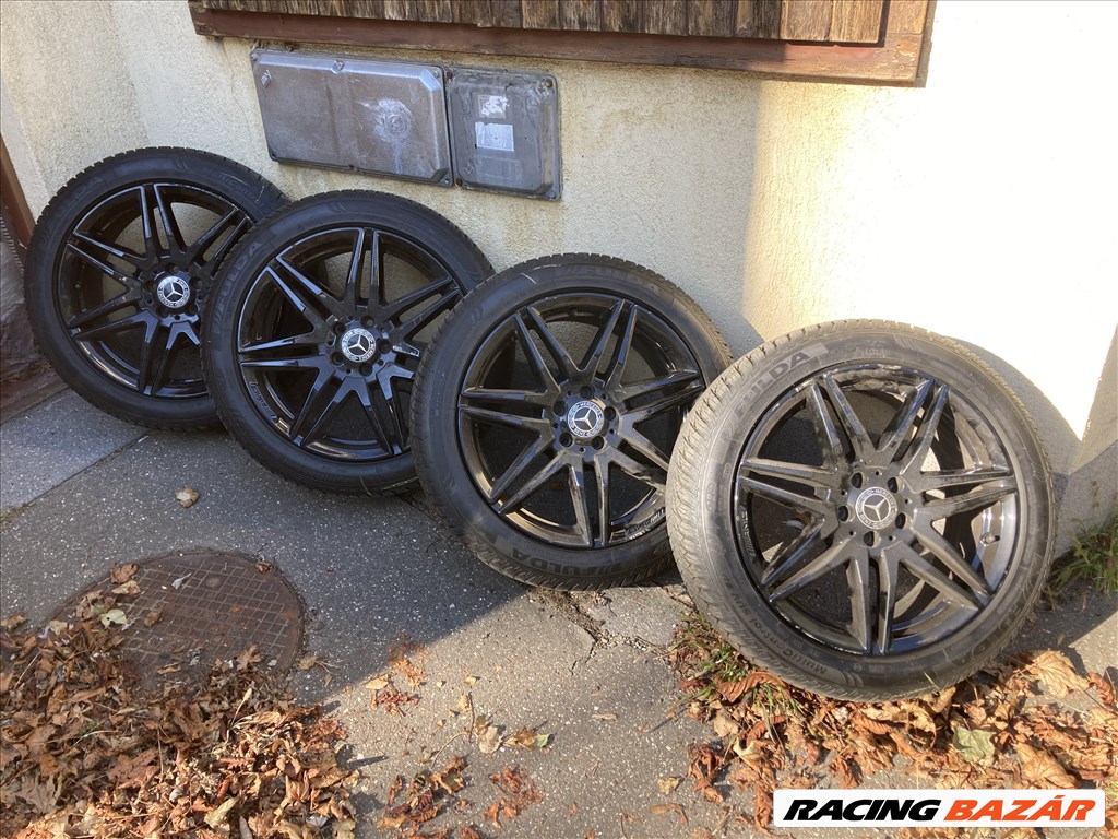 Mercedes AMG 7-Doppelspeichen 8J x 19 fekete gyári alufelni eladó! 1. kép