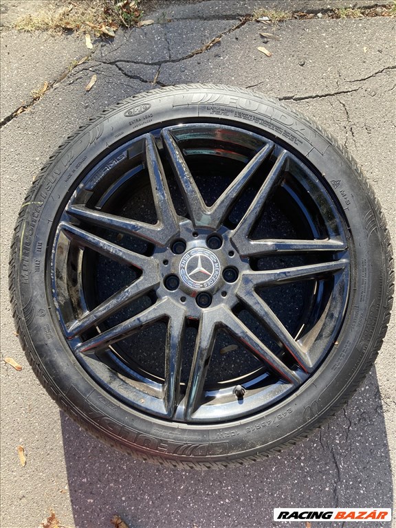 Mercedes AMG 7-Doppelspeichen 8J x 19 fekete gyári alufelni eladó! 5. kép
