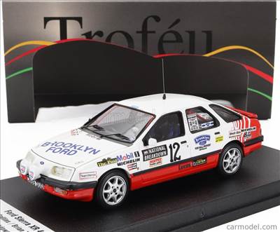 FORD ENGLAND SIERRA XR 4x4 (night version) N 12 RALLY NATIONAL BREAKDOWN 1987 PHIL COLLINS - BRIAN THOMAS WHITE RED