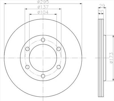 TEXTAR 92035600 - féktárcsa FORD AUSTRALIA NISSAN