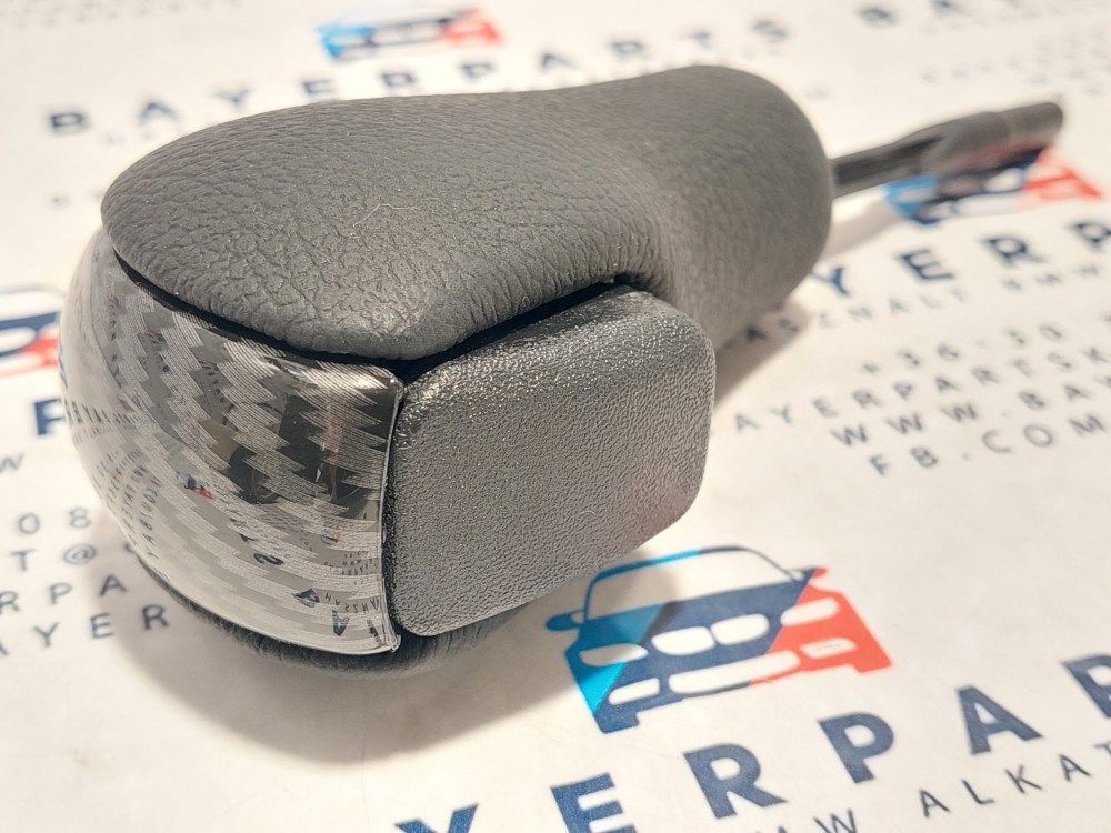 BMW E81 E82 E87 E90 E91 E92 E93 X1 Z4 új karbon carbon bõr automata váltógomb váltókar váltó kar gomb 6. kép